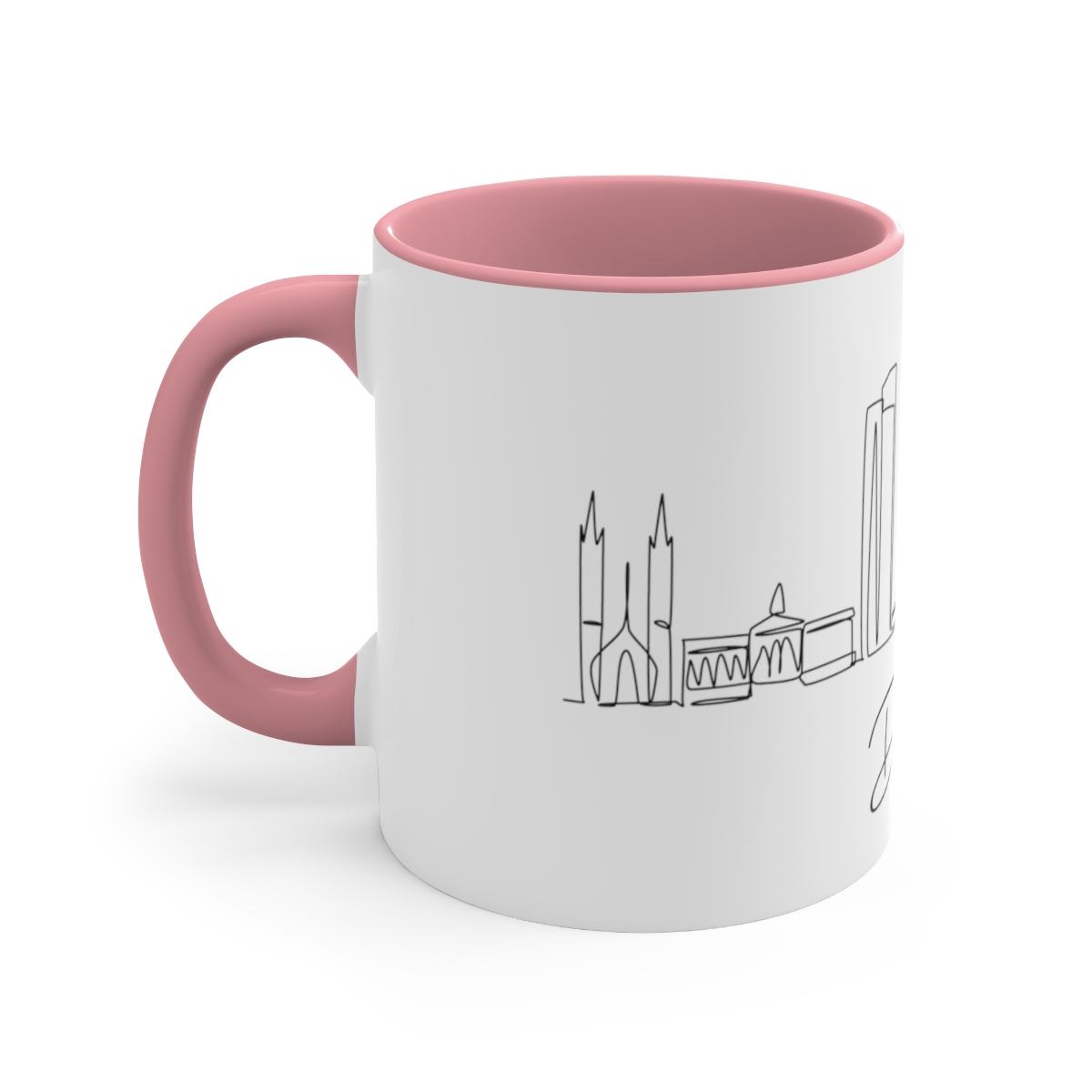 Dallas City Skyline Accent Mug 11oz Ceramic - Image 14
