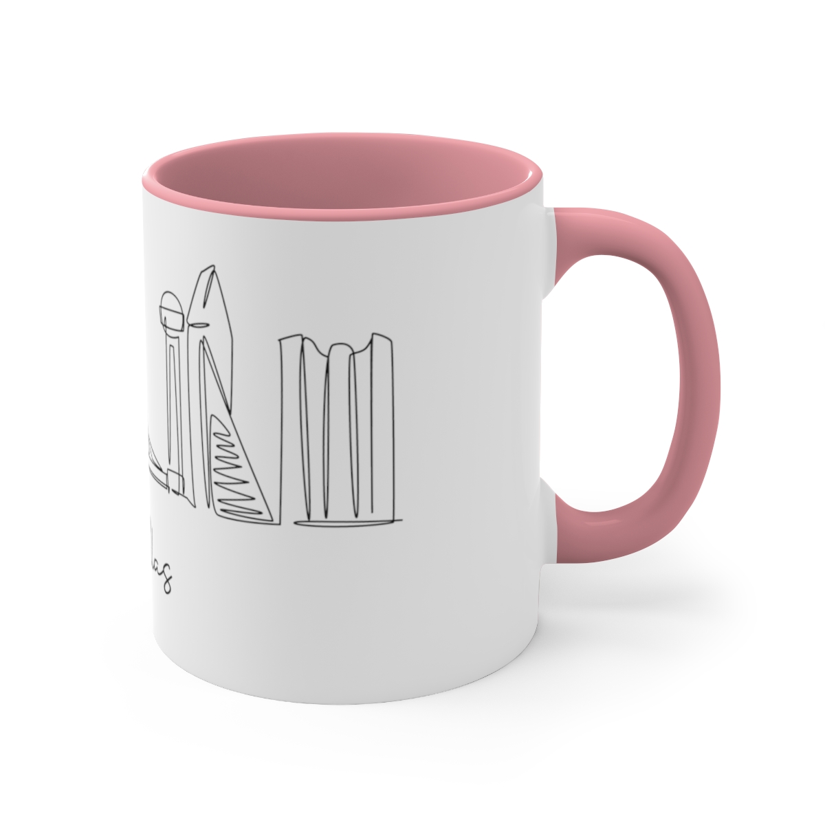 Dallas City Skyline Accent Mug 11oz Ceramic - Image 15