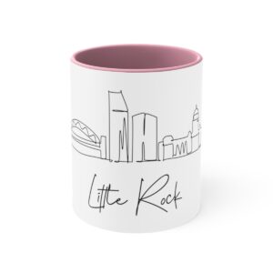 Little Rock City Skyline Arkansas Accent Mug 11oz Ceramic