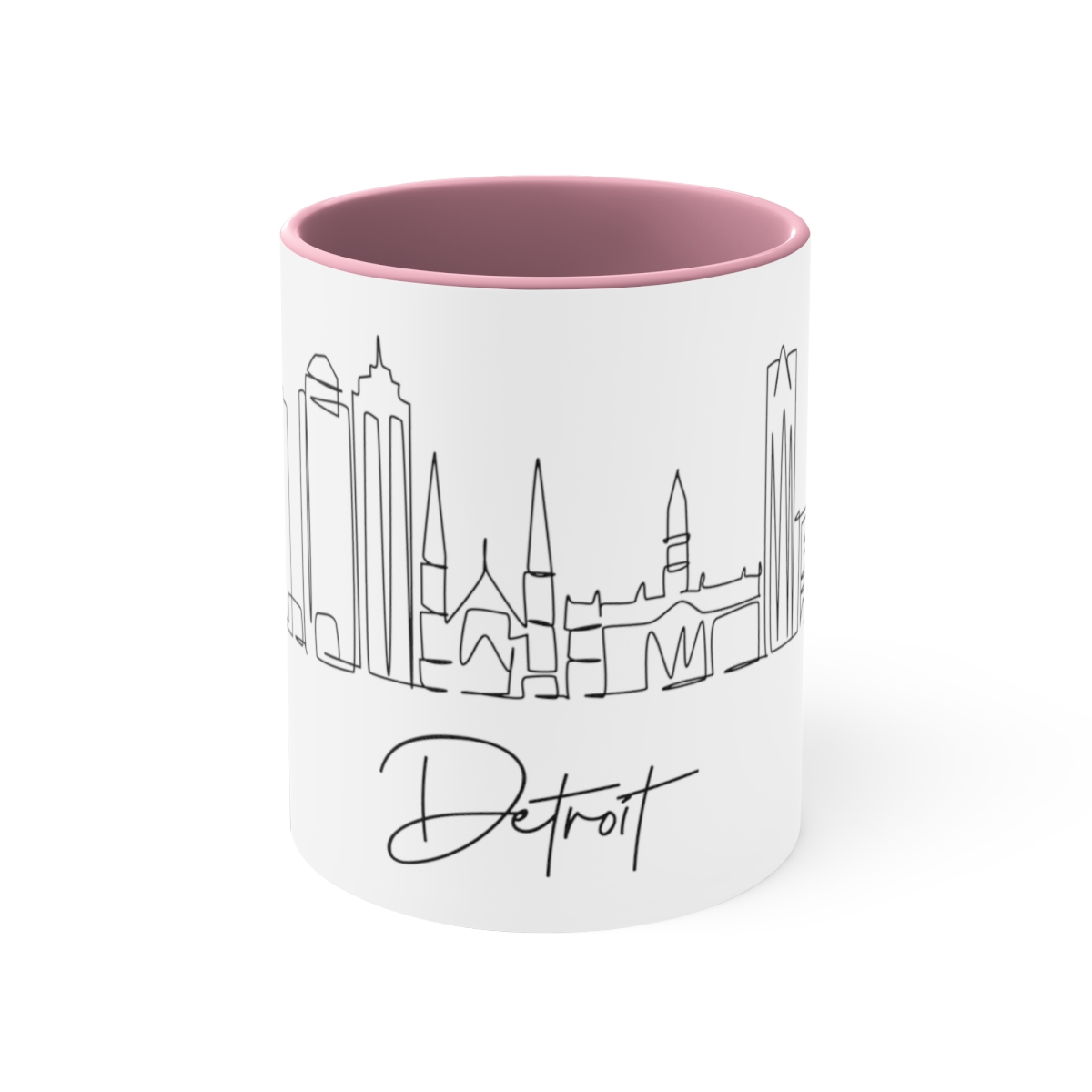 Detroit City Skyline Accent Mug 11oz Ceramic - Image 13