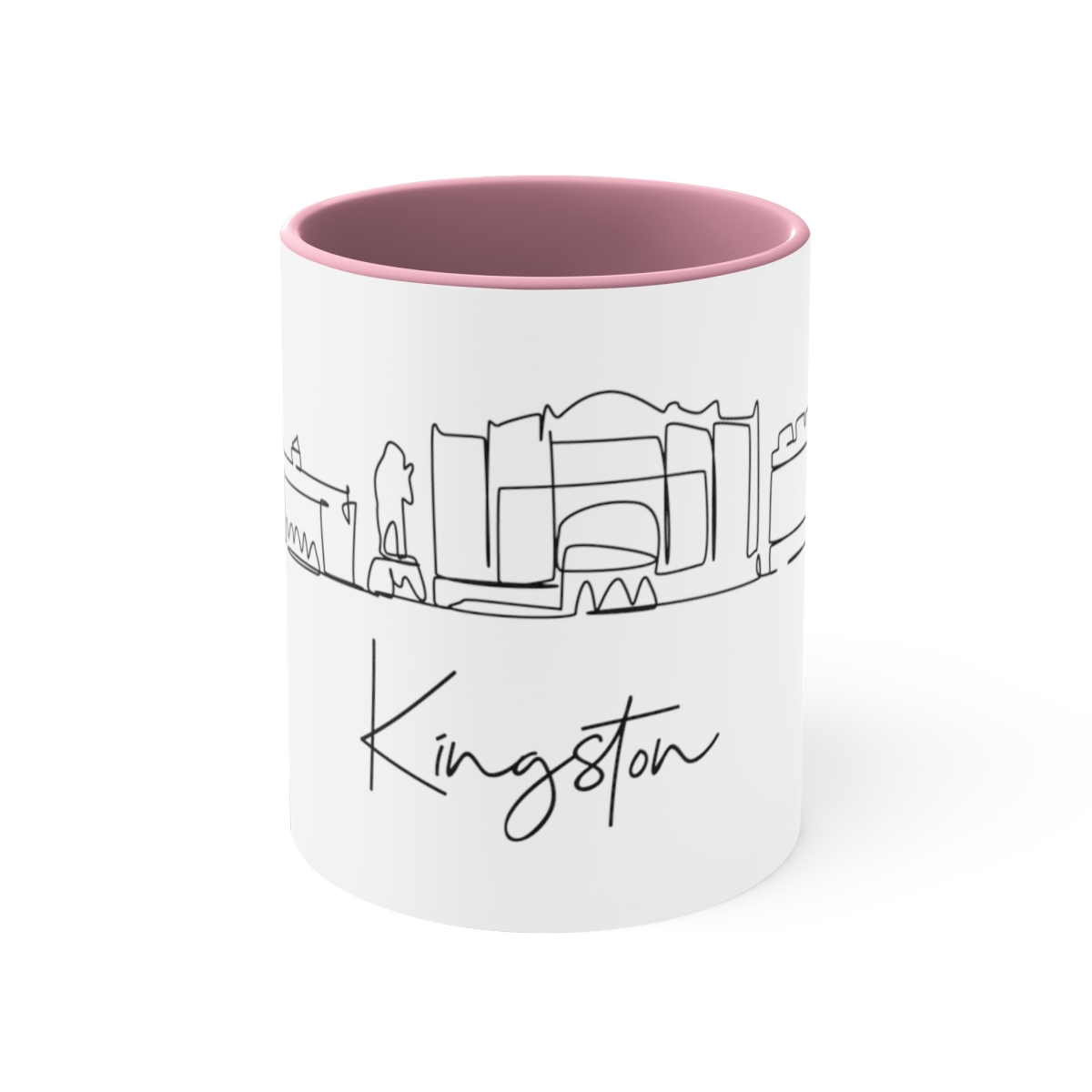 Kingston City Skyline Jamaica Accent Mug 11oz Ceramic