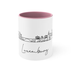 Luxembourg City Skyline 2 Accent Mug 11oz Ceramic