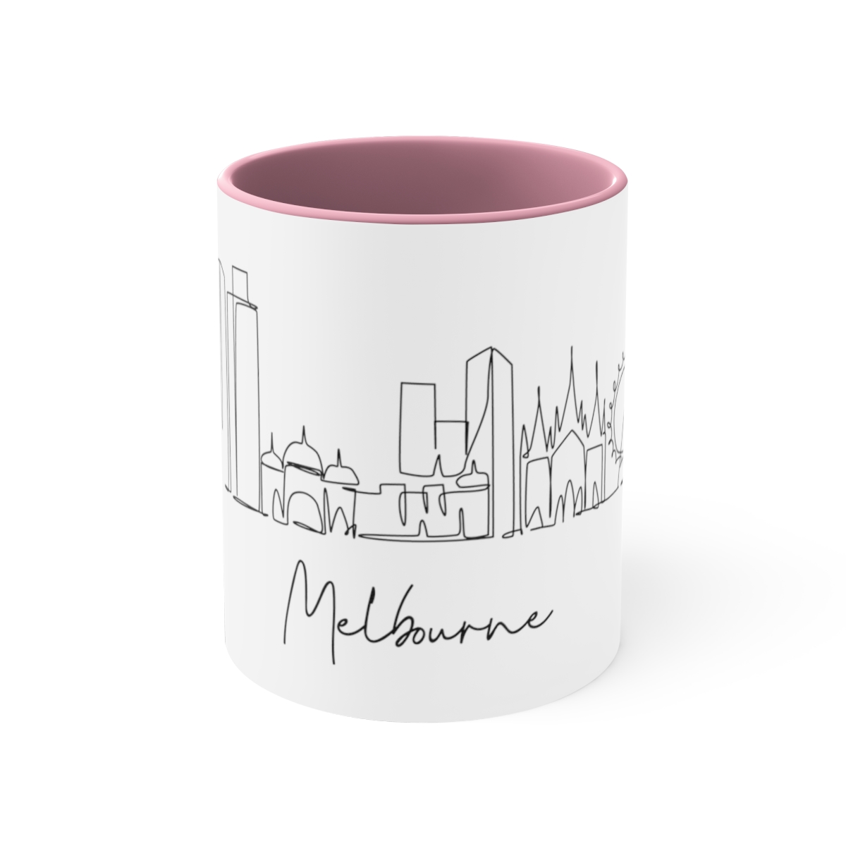 Melbourne City Skyline Accent Mug 11oz Ceramic - Image 13