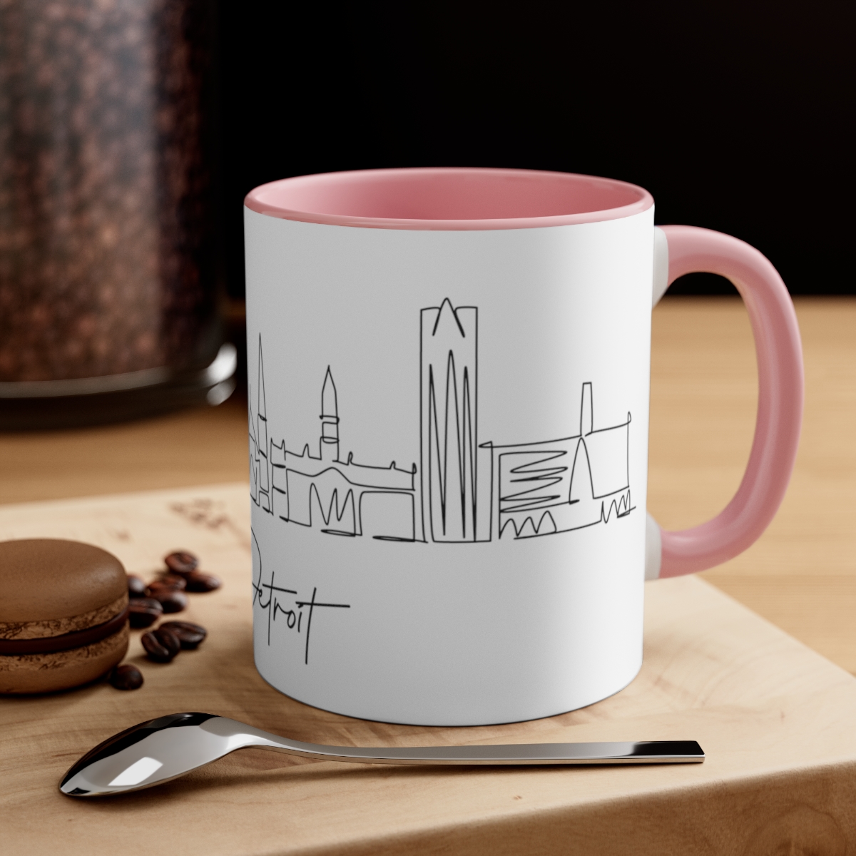 Detroit City Skyline Accent Mug 11oz Ceramic - Image 16