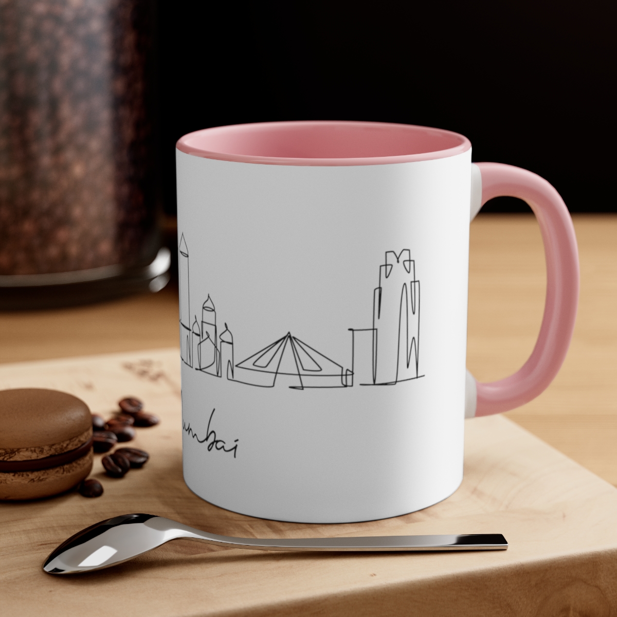 Mumbai City Skyline India Accent Mug 11oz Ceramic - Image 16