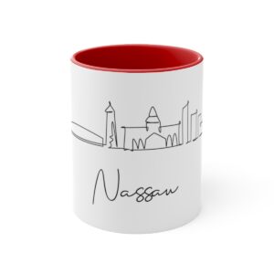 Nassau City Skyline Bahamas Accent Mug 11oz Ceramic