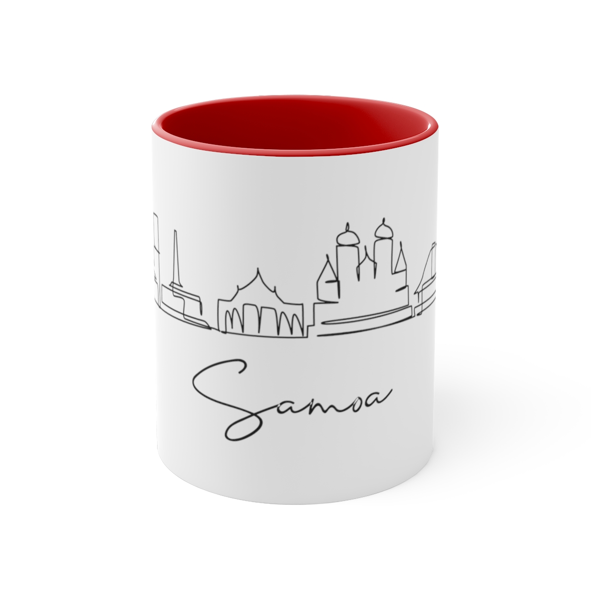 Samoa City Skyline Oceania Accent Mug 11oz Ceramic - Image 17