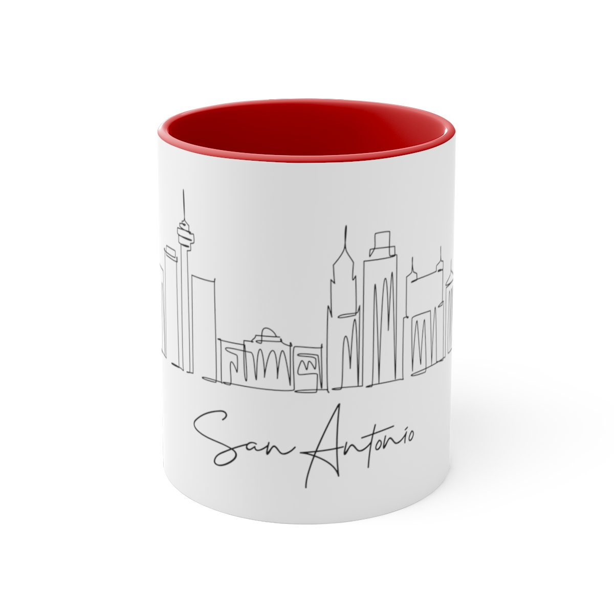 San Antonio City Skyline Accent Mug 11oz Ceramic - Image 17