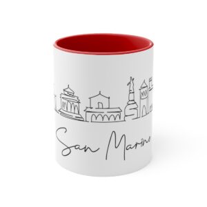 San Marino City Skyline Accent Mug 11oz Ceramic