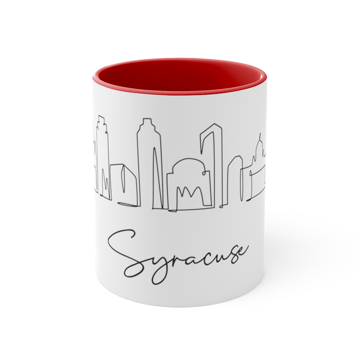 Syracuse City Skyline New York Accent Mug 11oz Ceramic - Image 17