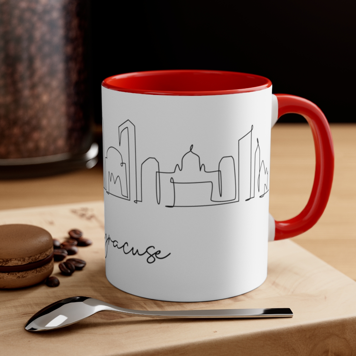 Syracuse City Skyline New York Accent Mug 11oz Ceramic - Image 20