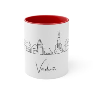 Vaduz City Skyline Accent Mug 11oz Ceramic