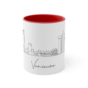 Vancouver City Skyline Accent Mug 11oz Ceramic
