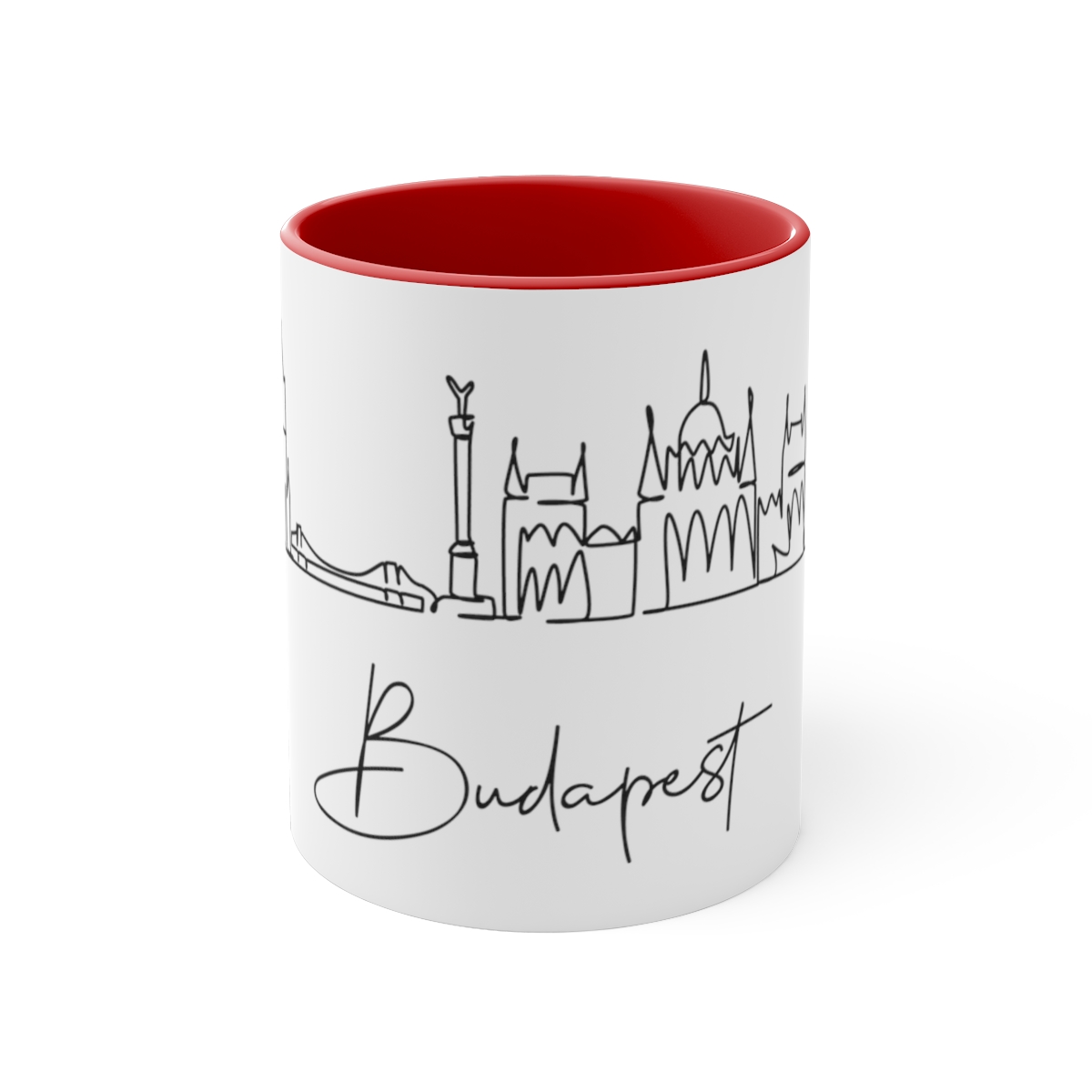Budapest City Skyline Hungary Accent Mug 11oz Ceramic - Image 17