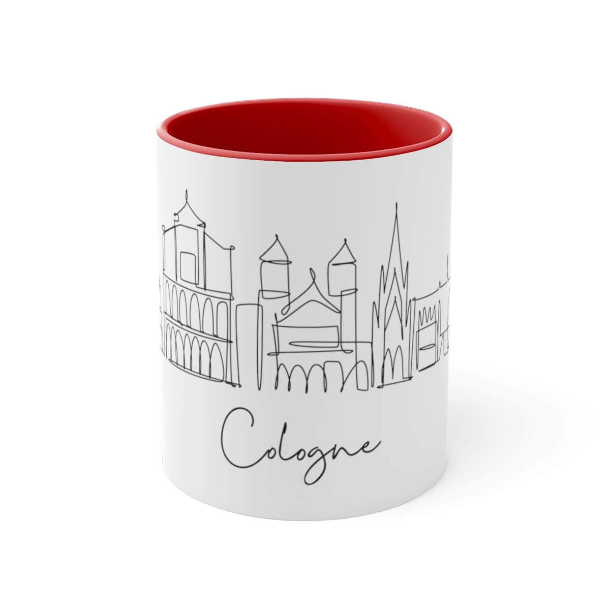 Cologne City Skyline Accent Mug 11oz Ceramic - Image 17
