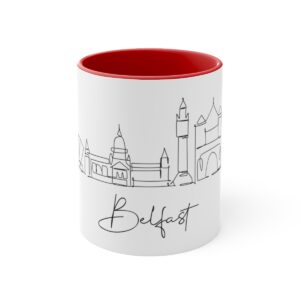 Belfast City Skyline Accent Mug 11oz Ceramic