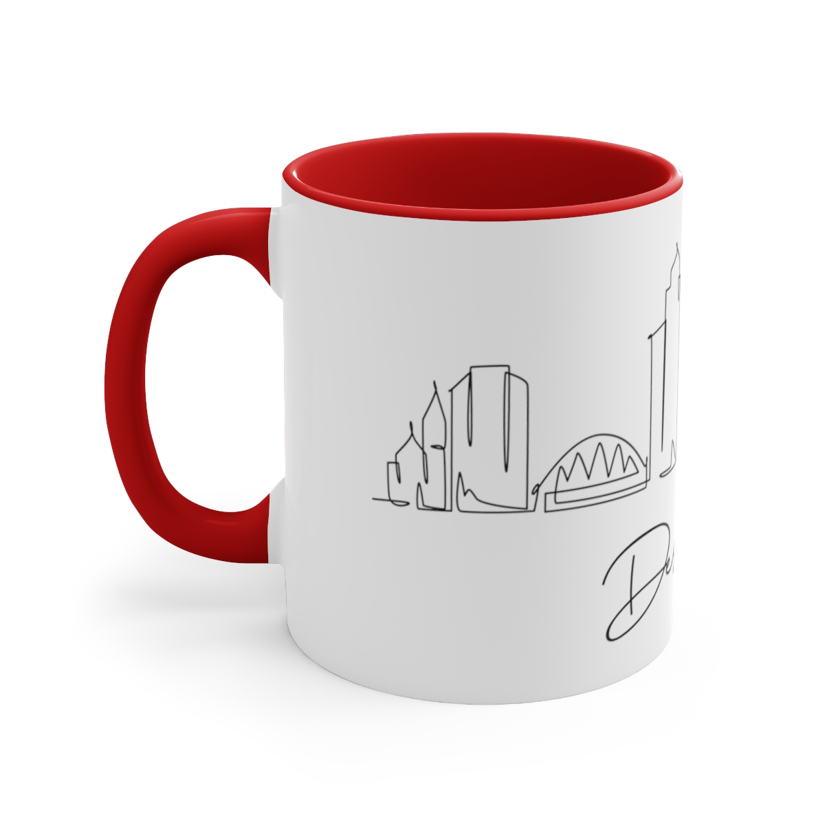 Des Moines City Skyline Accent Mug 11oz Ceramic - Image 18