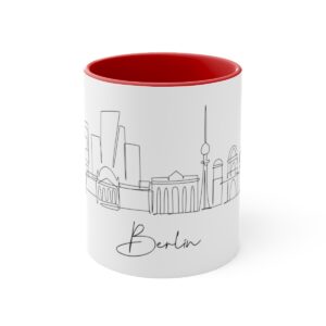 Berlin City Skyline 2 Germany Accent Mug 11oz Ceramic