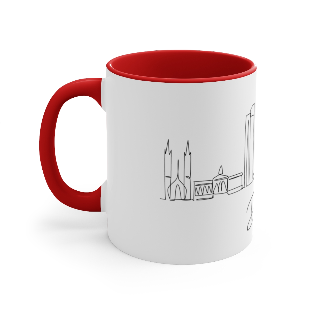 Dallas City Skyline Accent Mug 11oz Ceramic - Image 18