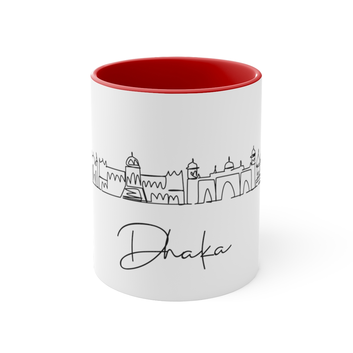 Dhaka City Skyline Bangladesh Accent Mug 11oz Ceramic - Image 17