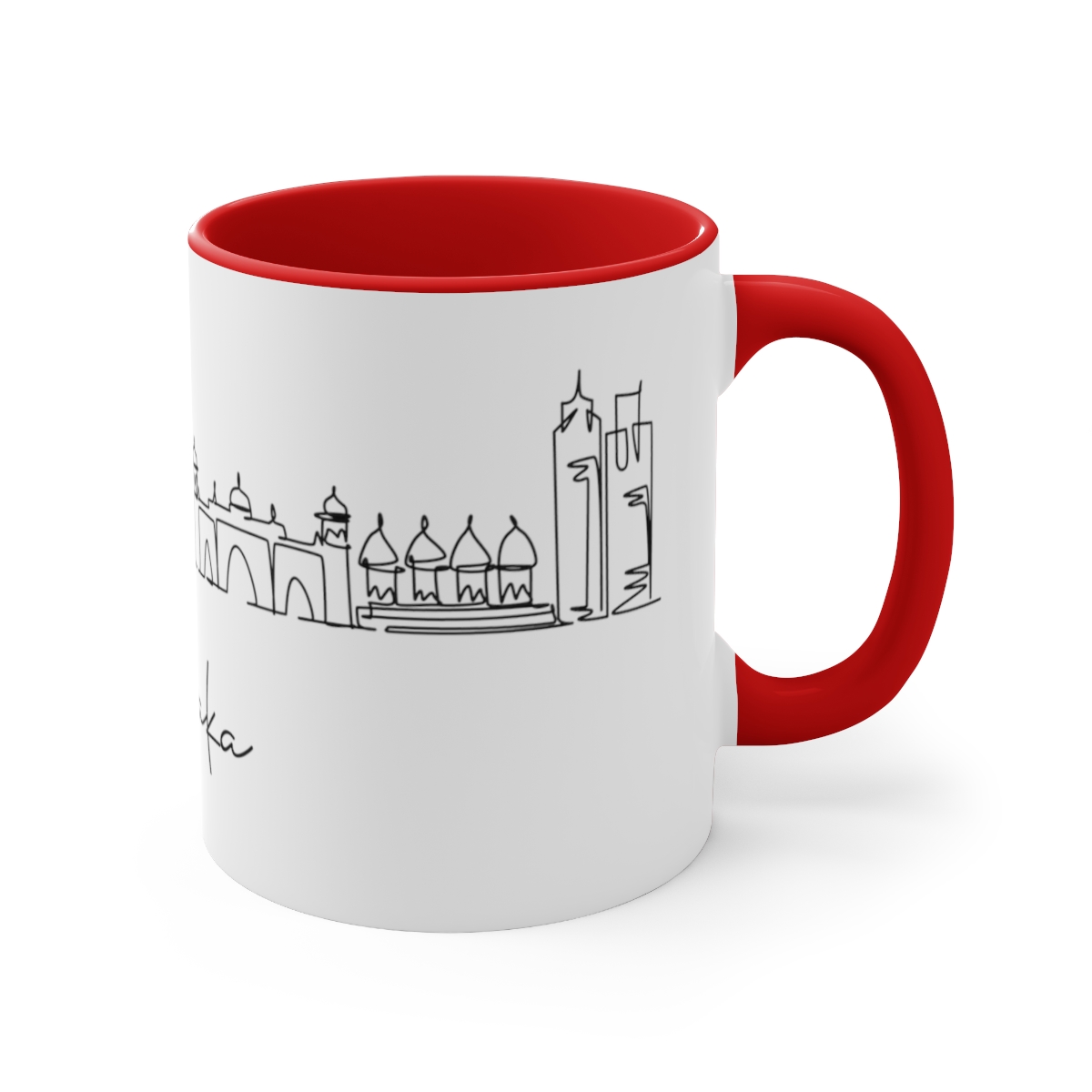 Dhaka City Skyline Bangladesh Accent Mug 11oz Ceramic - Image 19