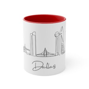 Dallas City Skyline Accent Mug 11oz Ceramic