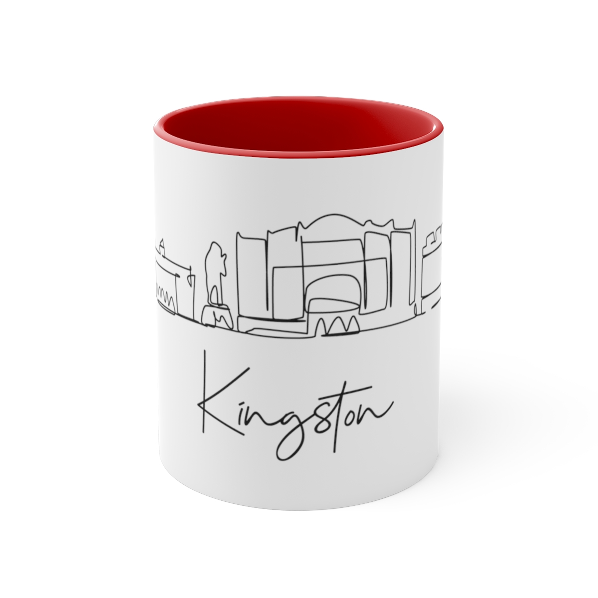 Kingston City Skyline Jamaica Accent Mug 11oz Ceramic - Image 17