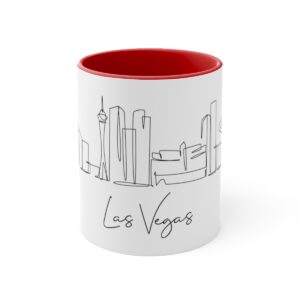 Las Vegas City Skyline Accent Mug 11oz Ceramic