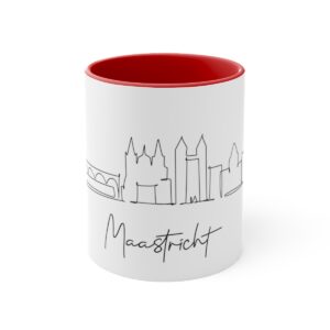 Maastricht City Skyline Accent Mug 11oz Ceramic