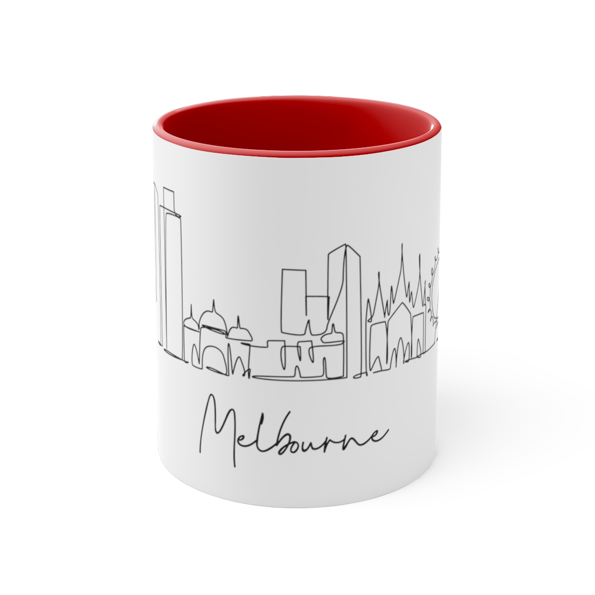 Melbourne City Skyline Accent Mug 11oz Ceramic - Image 17