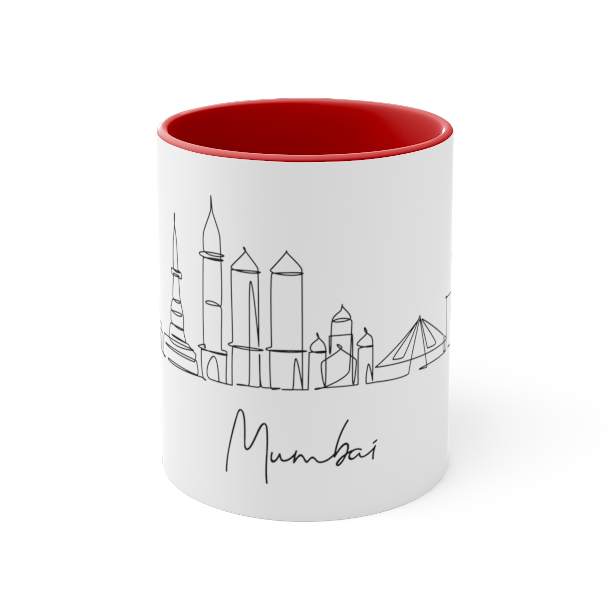 Mumbai City Skyline India Accent Mug 11oz Ceramic - Image 17