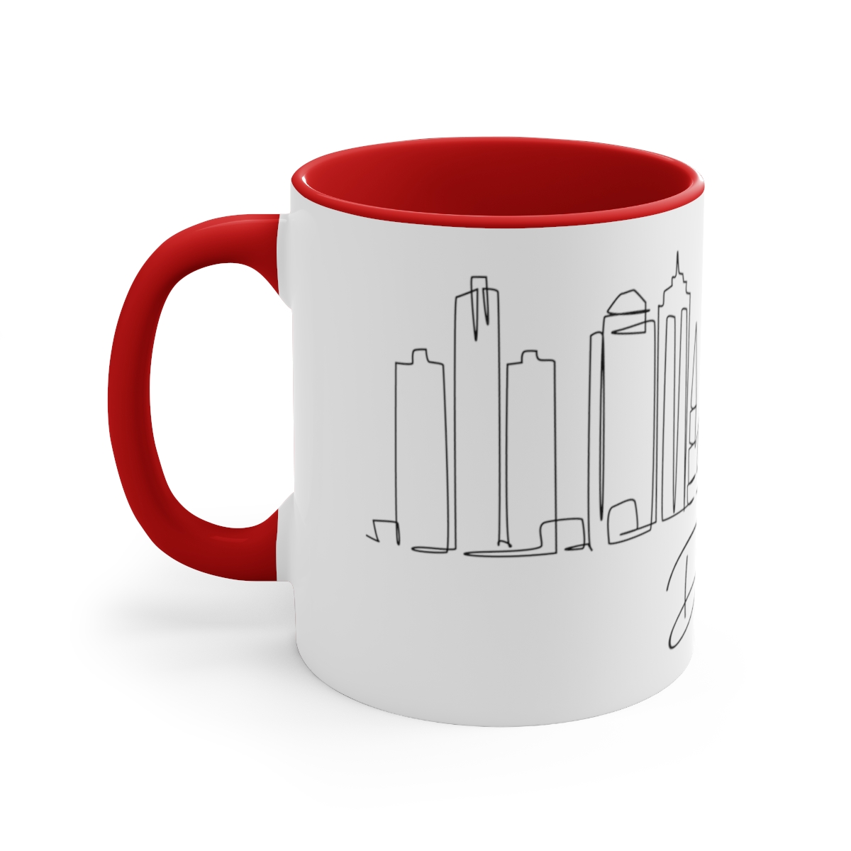 Detroit City Skyline Accent Mug 11oz Ceramic - Image 18
