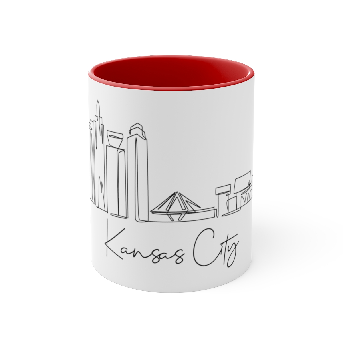 Kansas City Skyline Accent Mug 11oz Ceramic
