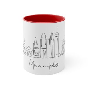 Minneapolis City Skyline Accent Mug 11oz Ceramic