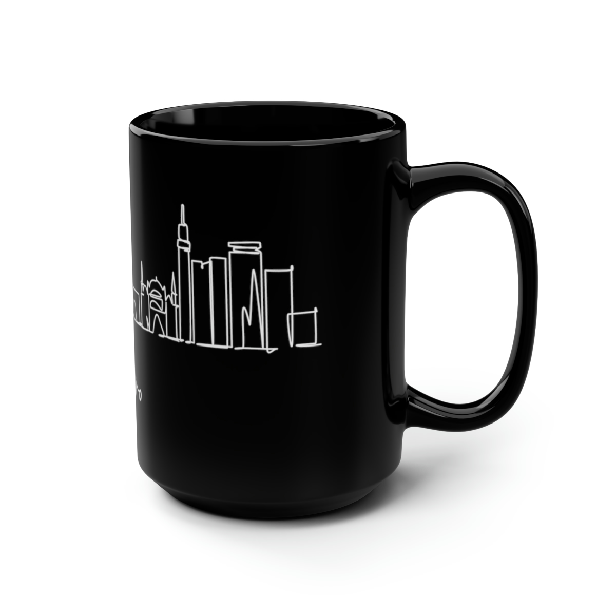 Cairo City Skyline Egypt Black Mug 15oz Ceramic - Image 2