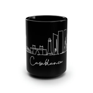 Charleston City Skyline Black Mug 15oz Ceramic