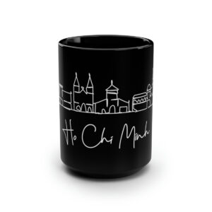 Ho Chi Minh City Skyline Vietnam Black Mug 15oz Ceramic